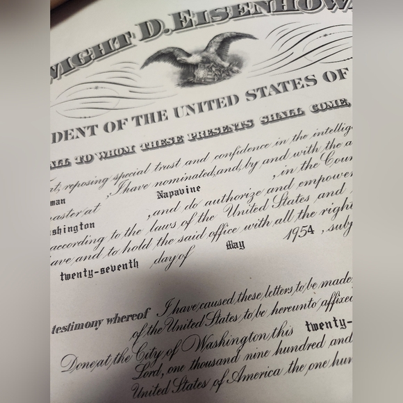 Authentic certificate 1954 - Picture 7 of 10